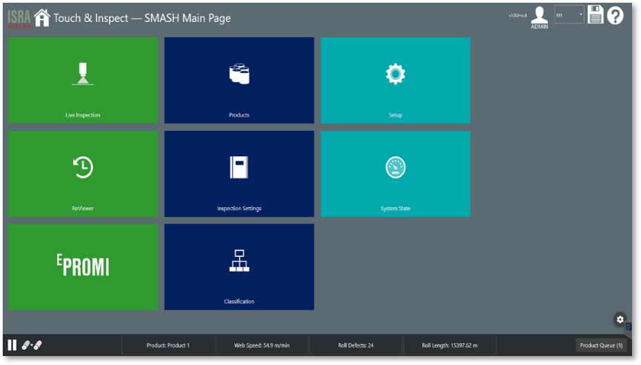ISRA SMASH GUI Interface